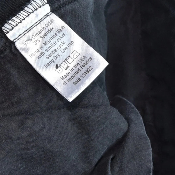 EMERSON FRY || Women's Organic Cotton Black Wide Leg High Waters Pants Sz M (28) - Picture 9 of 9